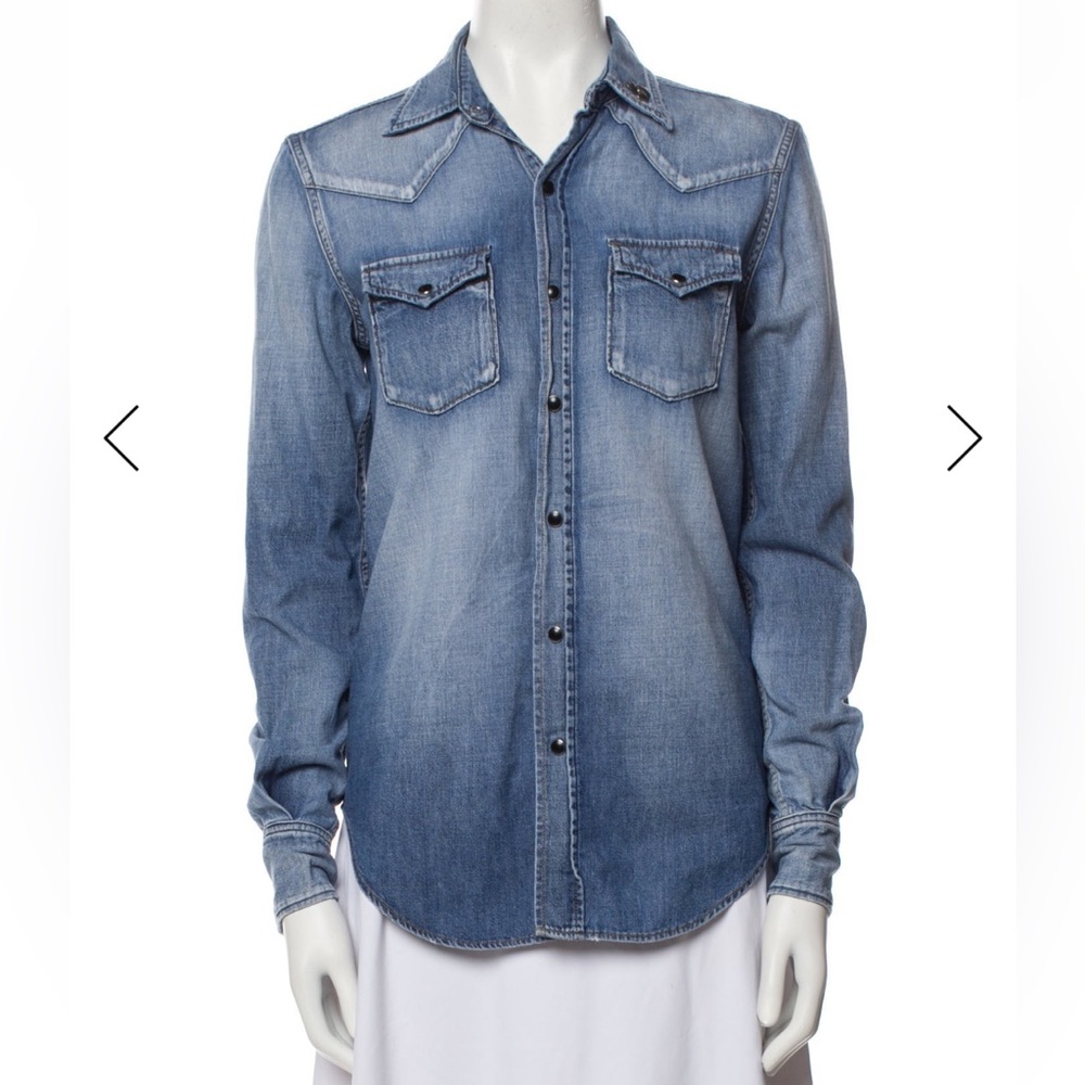 Saint Laurent Western Denim Shirt size small
